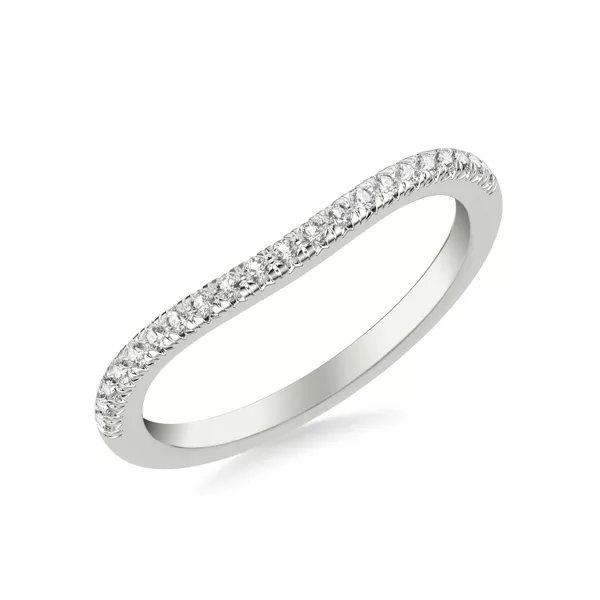 Siobhan Curved Pavé Band