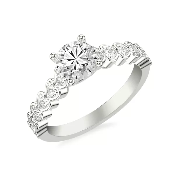Corazon Pavé Engagement Ring