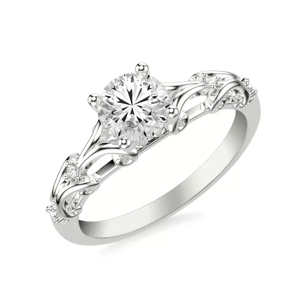 Suri Pavé Wave Engagement Ring