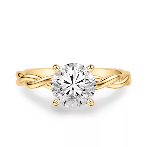 Whitely Twist Solitaire Engagement Ring
