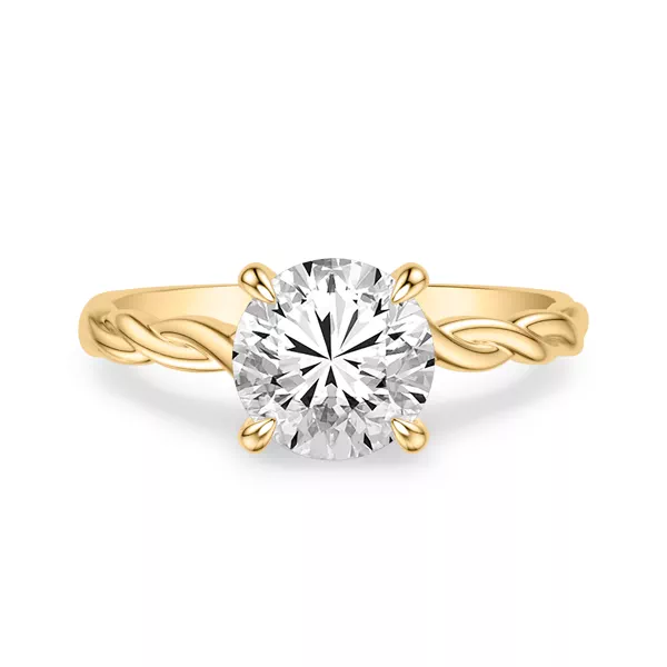 Kayleigh Twist Lab Diamond Hidden Halo Ring