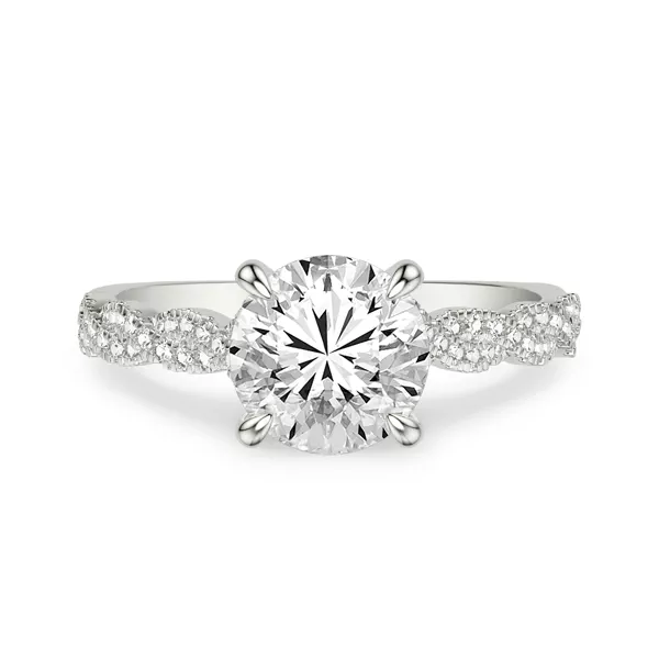 Kayleigh Pavé Lab Diamond Twist Hidden Halo Ring