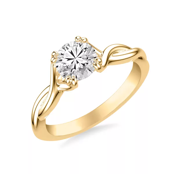 Jolie Ribbon Twist Solitaire Engagement Ring