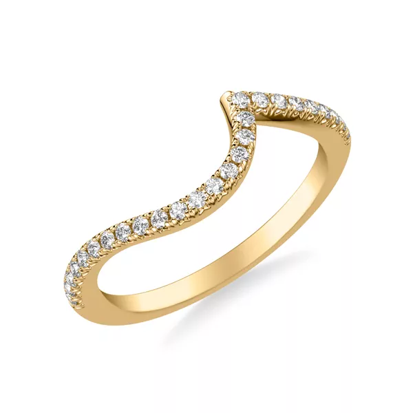 Nancy Pavé Diamond Chevron Band