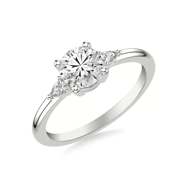 Julie Pear Shaped Lab Diamond Engagement Ring