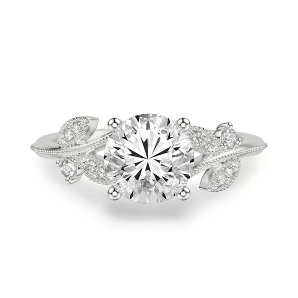 Florant Primrose Hidden Halo Lab Engagement Ring