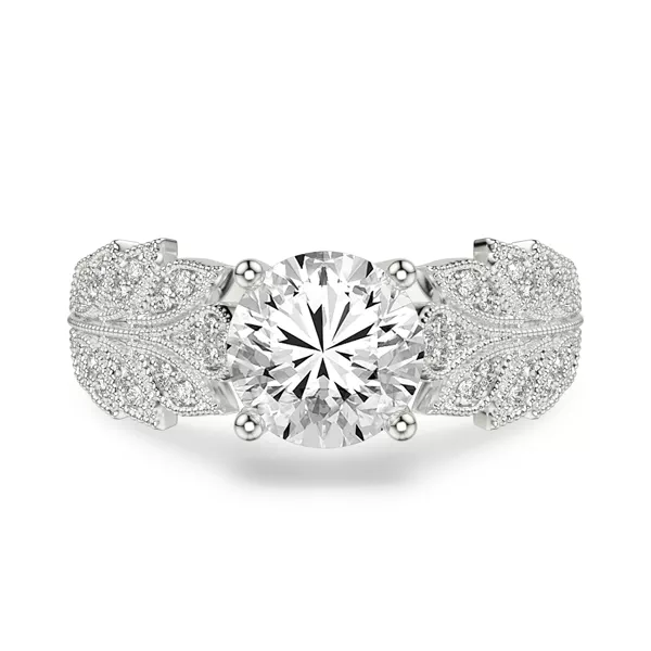 Florant Laurel Vintage Lab Engagement Ring