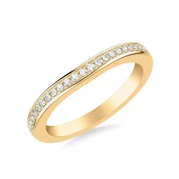 Colette Contoured Pave Band