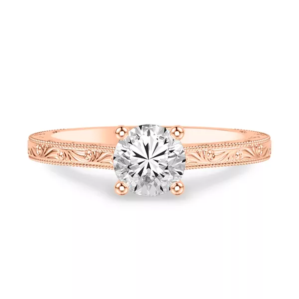 Islay Hand-Engraved Solitaire Engagement Ring