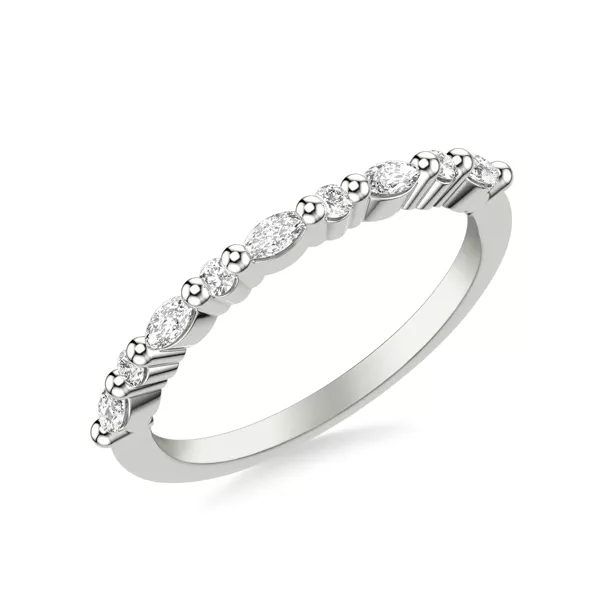 Petite Round and Marquise Diamond Band (1/3 ct. tw.)
