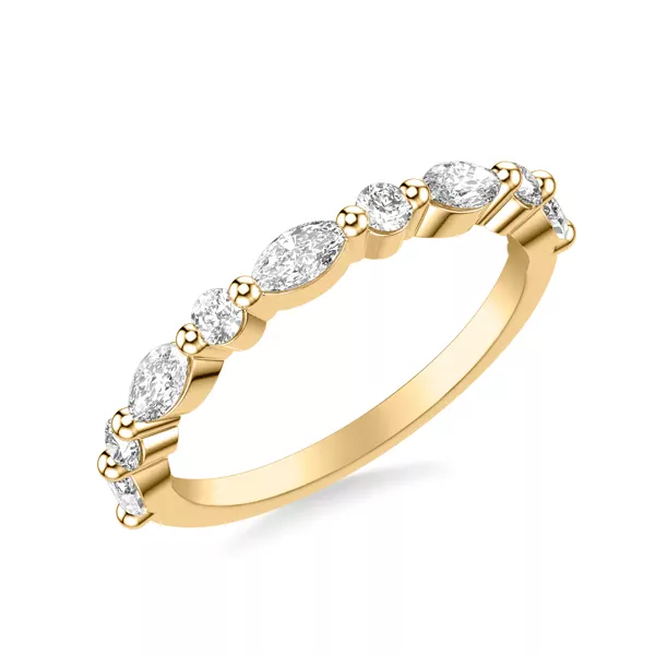 Deluxe Round and Marquise Diamond Band (3/4 ct. tw.)