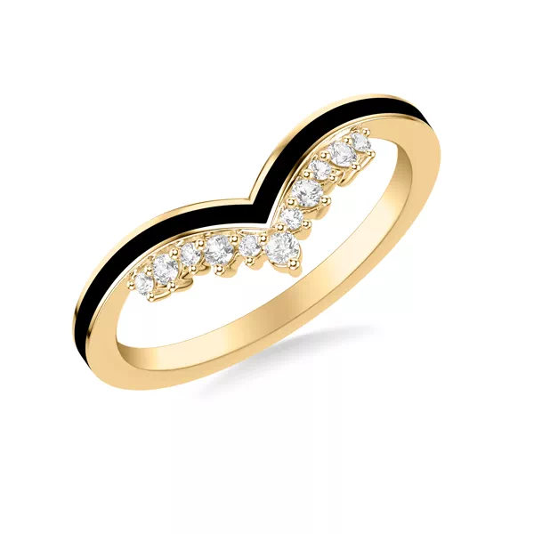 Diamond And Ceramic Tiara Band