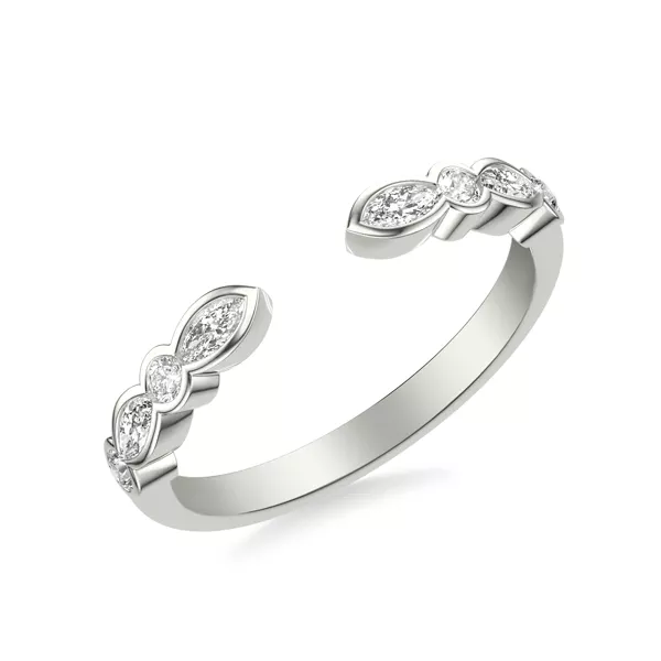 Bellamy Marquise And Round  Bezel Open Band