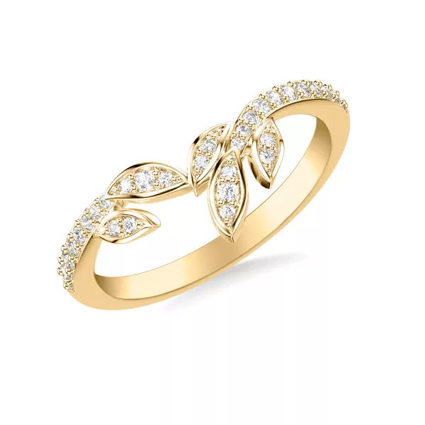 Periwinkle Pave Diamond Band