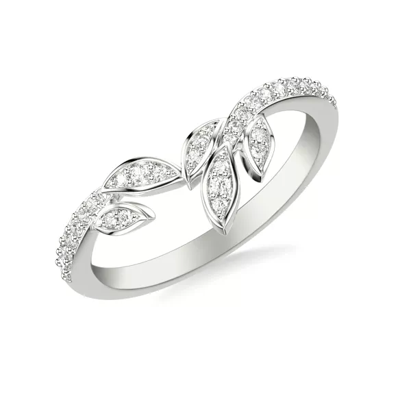 Periwinkle Pave Diamond Band