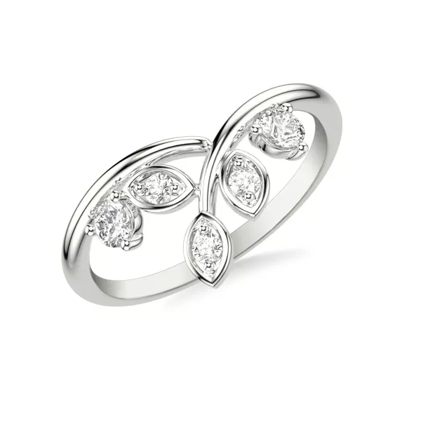 Floral Petal Curved Band