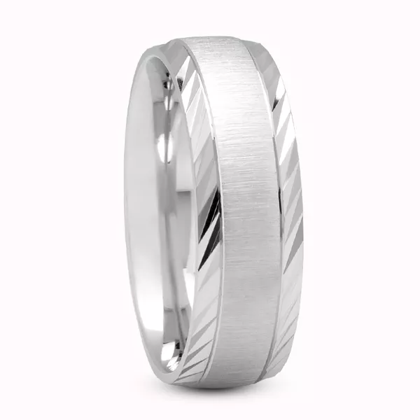 Vega Band With Diamond Cut Edges (7mm)