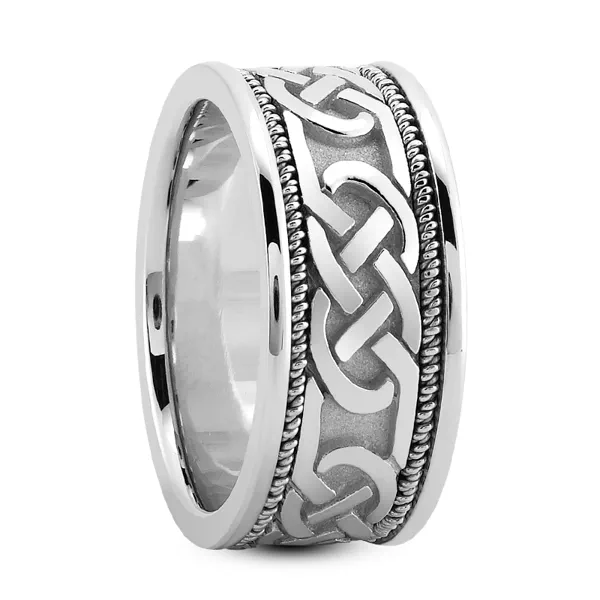 Celtic Knot Milgrain Band (7mm)