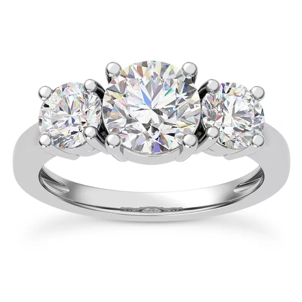 Tre Three-Stone Lab Engagement Ring (1.00ct. tw.)