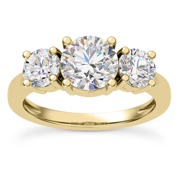 Tre Three-Stone Lab Engagement Ring (1.00ct. tw.)
