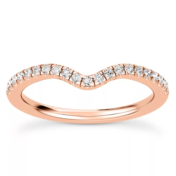 Maplewood Curved Pavé Band
