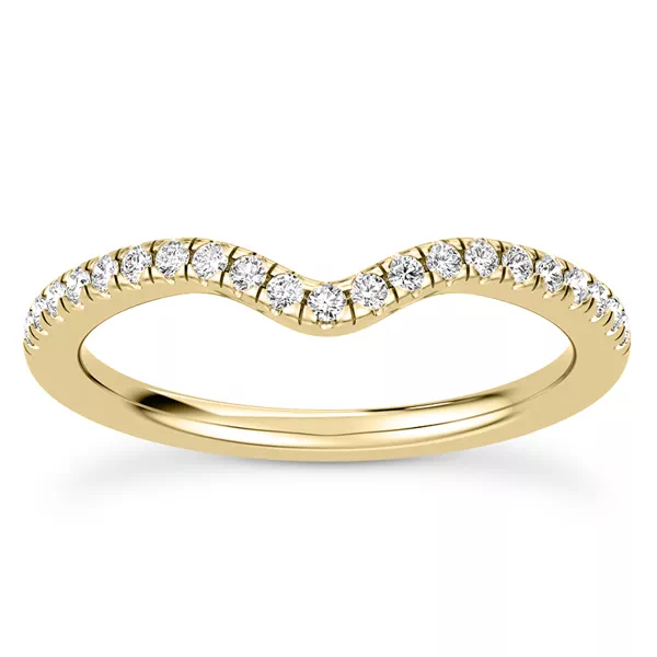 Maplewood Curved Pavé Band