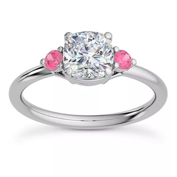 Setting Mavrica Pink Sapphire Three-Stone