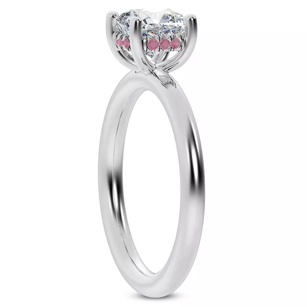Setting Colore Ruby Hidden Halo