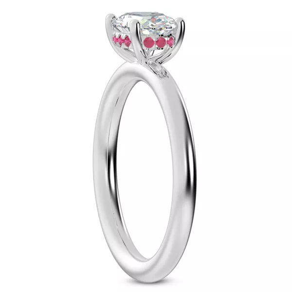 Setting Colore Ruby Hidden Halo