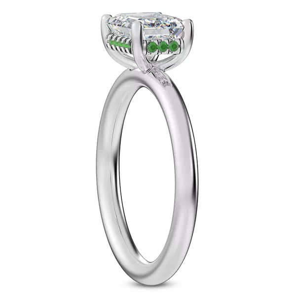 Setting Colore Emerald Hidden Halo