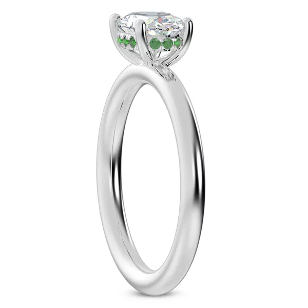 Setting Colore Emerald Hidden Halo