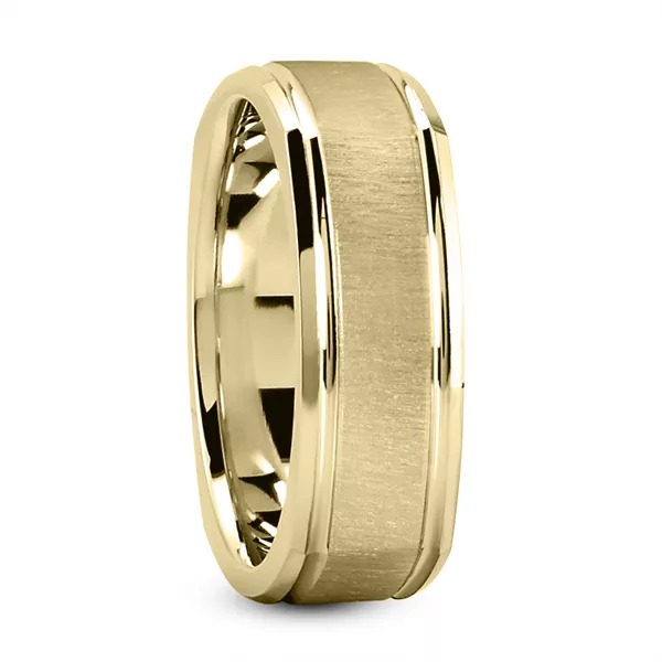 Lime Square Polished and Brushed Band(7mm)