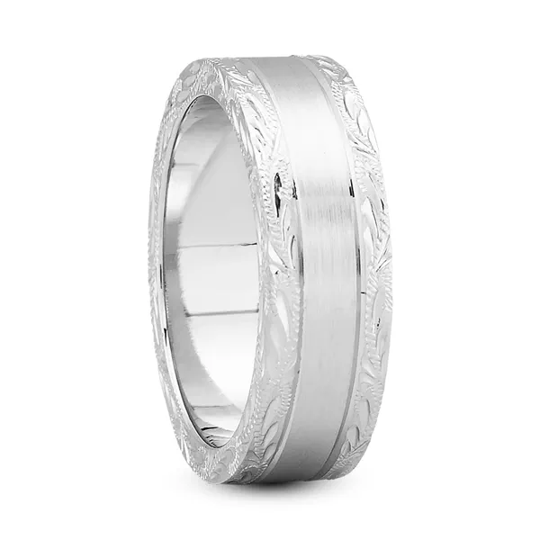Serena Hand Engraved Band (7mm)