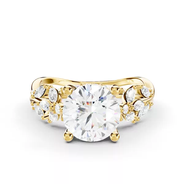 Butterfly And Bee Vine Twist Ring