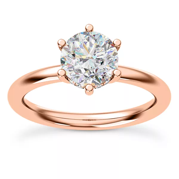 Vesper Hidden Halo Engagement Ring