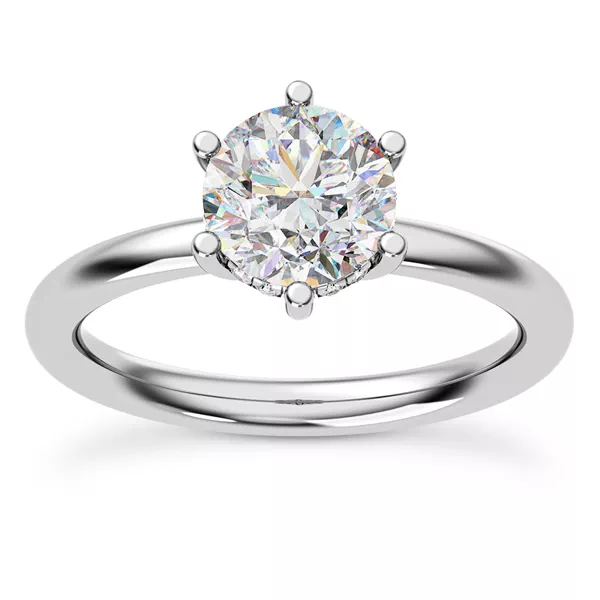 Vesper Hidden Halo Engagement Ring