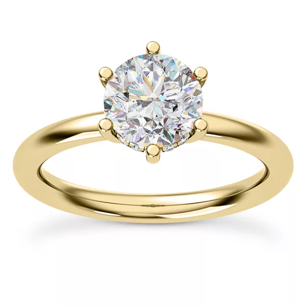 Vesper Hidden Halo Engagement Ring