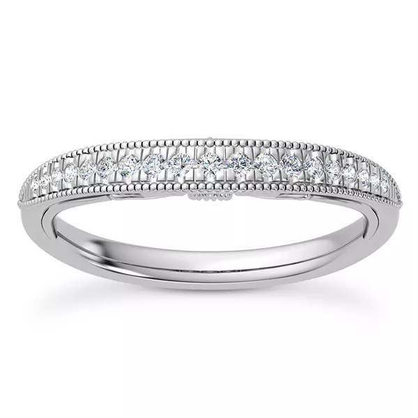 Quinley Graduated Milgrain Band