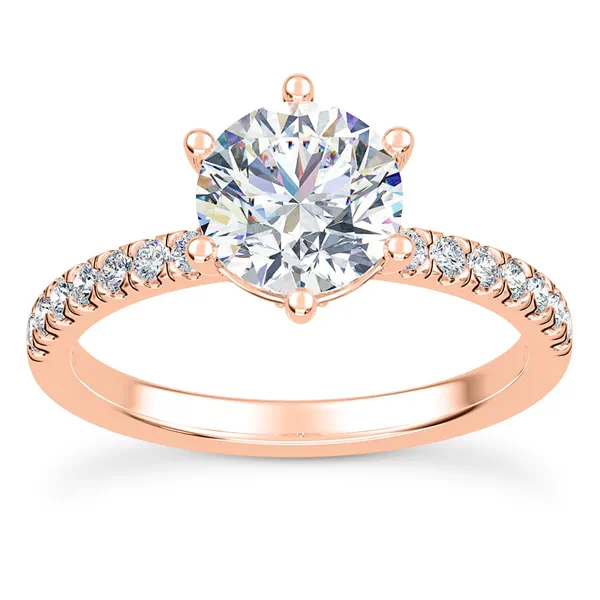 Alka Curved Hidden Halo Ring