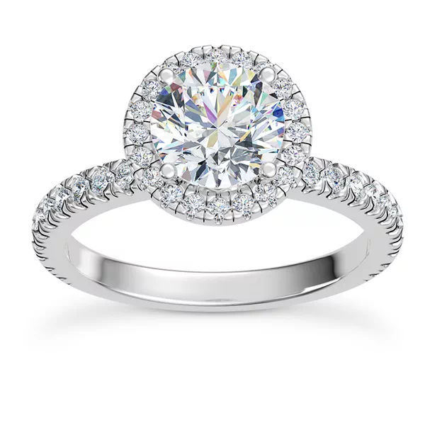 Delores Halo Engagement Ring
