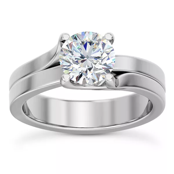 Bleeker Wishbone Solitaire Engagement Ring