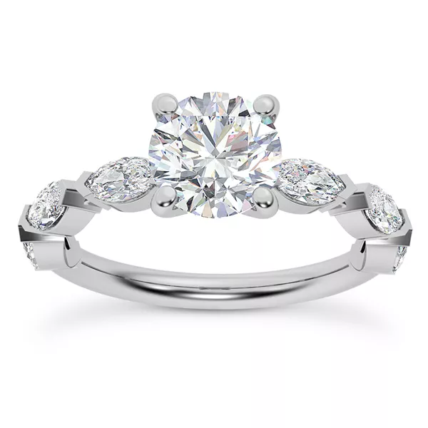 Pala Marquise Diamond Engagement Ring