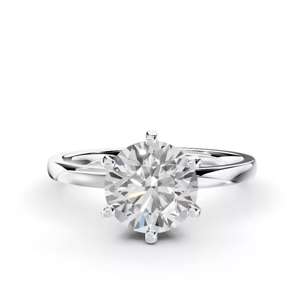 Boda Six Prong 1.5mm Comfort Fit Engagement Ring