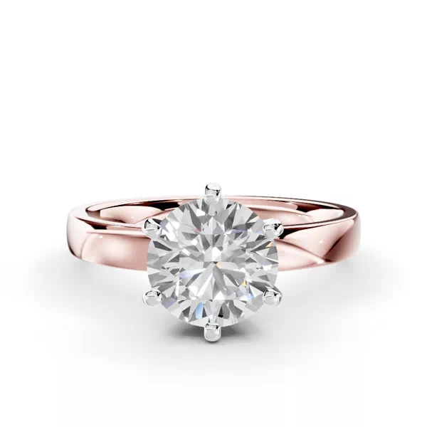 Boda Six Prong 2.5mm Comfort Fit Engagement ring