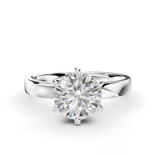Boda Six Prong 2.5mm Comfort Fit ring