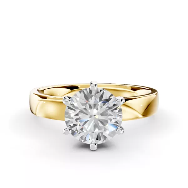 Boda Six Prong 3mm Comfort Fit Engagement Ring