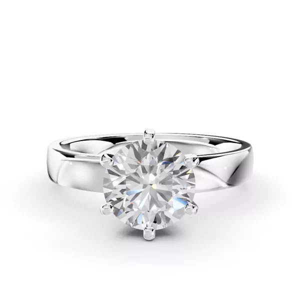 Boda Six Prong 3mm Comfort Fit Engagement Ring