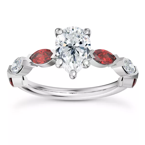 Setting Adamina Ruby And Diamond