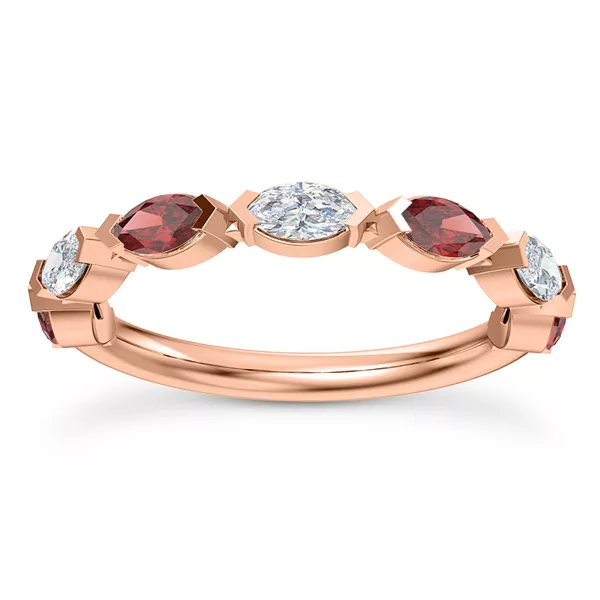 Adamina Ruby And Diamond Band