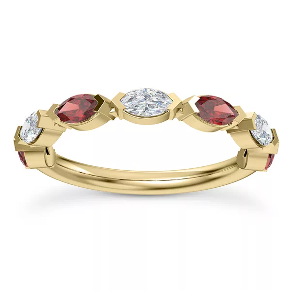 Adamina Ruby And Diamond Band